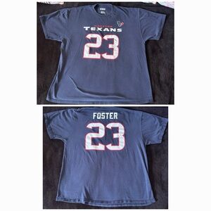 Houston Texans x Nike x Arian Foster #23 navy blue tee size mens XXL